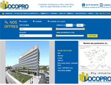 Tablet Screenshot of locopro-immo-entreprise.com